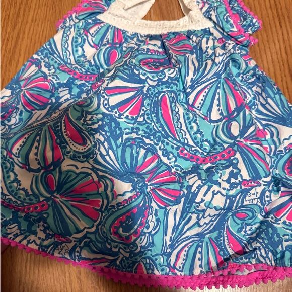 Lilly Pulitzer Kids Dress with Blue and Pink Patterns - Picture 4 of 4